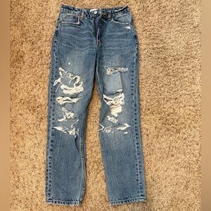 Dark wash Zara straight leg jeans